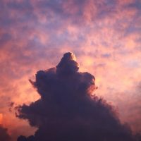 clouds in the sky during sunset